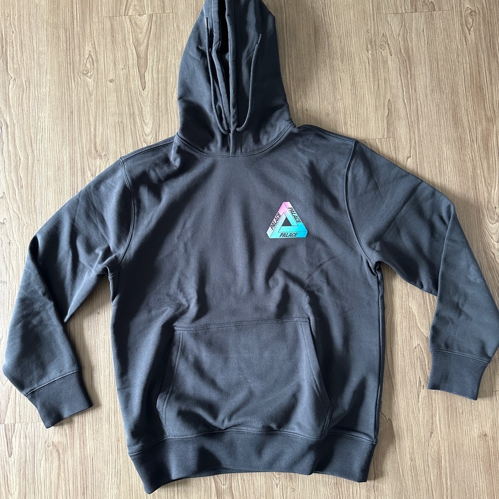 Palace Black Hoodie with Multicolor Logo - Picture 3 of 7